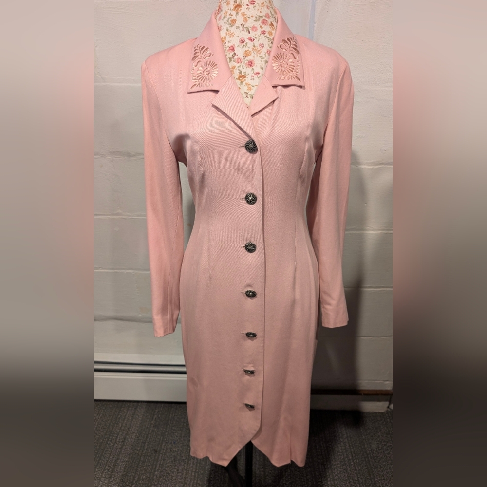 Vintage Liz Claiborne Pink Longline Blazer/Dress
